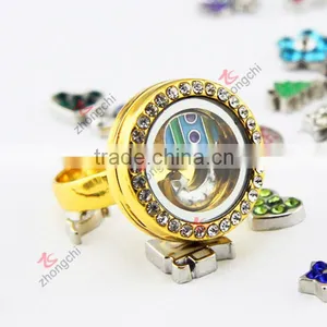 Fashion Metal Black Locket Rings for Christmas Gifts (BLR51204) thumbnail-3