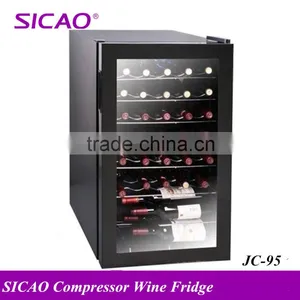 Compressor Commercial Bar Fridge Glass Display Temp Humidity Display for Bar Hotel Restaurant thumbnail-1
