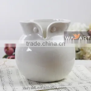Ceramic Owl Shaped Vase Owl Figurine Vase Animal Shaped Vase thumbnail-2