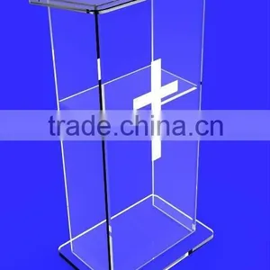 High Quality Clear Custom Perspex Church Podium/pulpit for Sale thumbnail-1