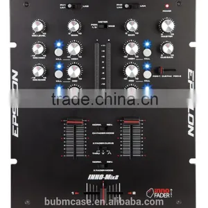 Factory Price EPSILON INNO MIX 2 Channel SCRATCH DJ Mixer With Balance TRS 1/4 Master Outputs & 1/4 Headphone Input thumbnail-1
