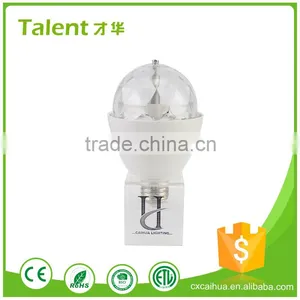 Talent CH-WTD New Design E27 Rgb Rotating Led Magic Ball Bulb Light thumbnail-1