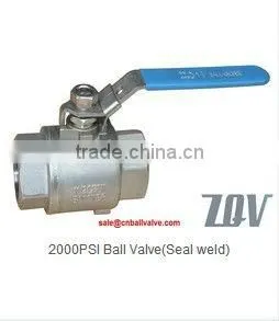 2-PC SEAL WELDED BALL VALVE ,FULL PORT Ball Valve, 3000 WOG(ZQ602K) thumbnail-1