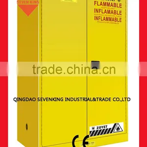 Justrite Type Flammable Liquid Storage Cabinet Yellow With Two Doors thumbnail-3