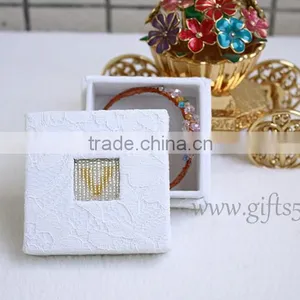 Latest Wedding Jewelry Boxes With Beaded Name Plate of V thumbnail-2