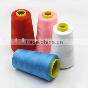 High Quality and Dyed 100% Spun Polyester Sewing Thread Yarn With Plastic Cone thumbnail-3
