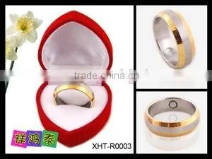 316L Stainless Steel Ring With Crystal thumbnail-1