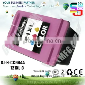 Wholesale Printer Ink Cartridge Compatible CC644HE 121XL for HP ENVY 110 E-All-in-One Printer(CQ809C)Photosmart C4683 All-i thumbnail-1