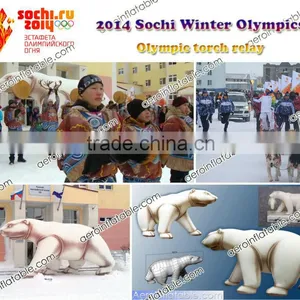 2014 Sochi Winter Olympics Inflatable Large Mascot Polar Bear thumbnail-1