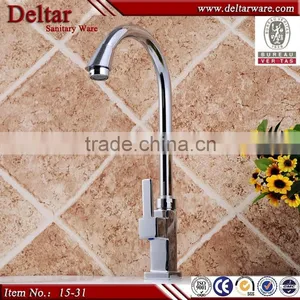 Modern Brass Chromed Faucet Cold Water Kitchen Water Heater Tap thumbnail-1