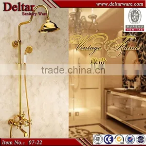 Hot Selling Classical Golden Shower Water Mixer, Wholesale Golden Shower Mixer With Hose thumbnail-1