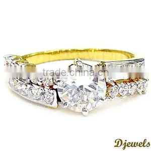 14K Diamond Wedding Rings, Ladies Diamond Rings, Diamond Jewellery thumbnail-2