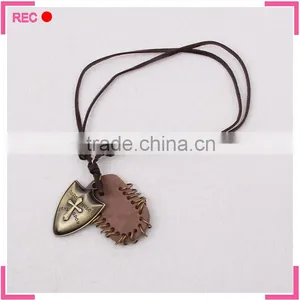Fashion Jewelry Necklace With Skull Pendant, Leather Chain Latest Model Fashion Necklace thumbnail-2