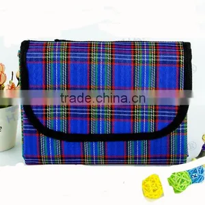 Check Folding Colorful Portable Camping Blanket thumbnail-4
