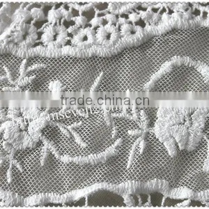 Hot Sale Fashion White Hollow Embroidery Cotton Neckline for Apparel thumbnail-5