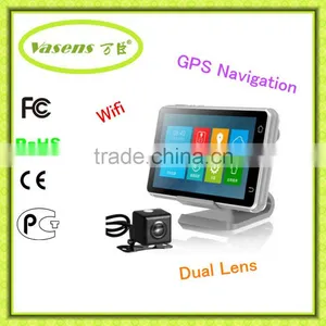 A38 Wifi FHD 1080p Dual Lens Gps Navigation GPS Tracker Car Dashboard Camera Car Dvr With G-sensor thumbnail-1