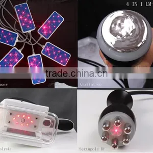 40KHz Cavitation Cooling Vacuum Fat Loss RF Lipo Laser 5in1 Body Slim Machine thumbnail-6