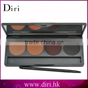 Three Color Sable Hair Single Eyebrow Brush With Palette thumbnail-1