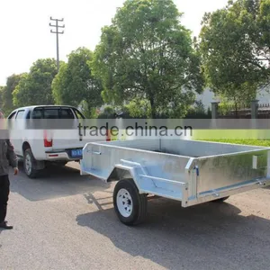 Top 1 Quality 8x5ft Hot Dipped Galvanized Heavy Duty Single Axle With Disc Brake Box Trailers thumbnail-3
