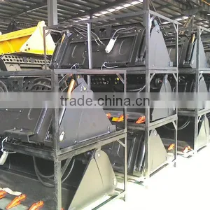 4 in 1 Bucket for Skid Steer Loader, Bohcat Bucket, Combination Bucket, Skid Steer Loader Attachments thumbnail-4