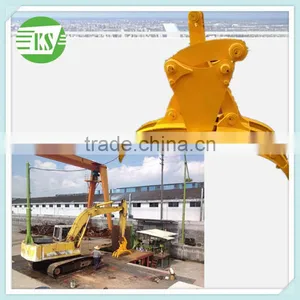Excavator Hydraulic Rotating Orange Peel Grab thumbnail-4