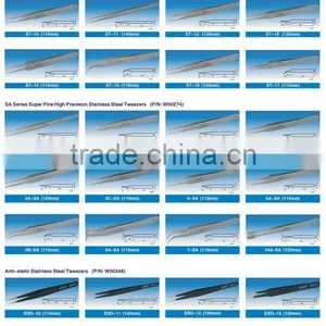 High Precision and Personal Care Stainless Steel Tweezers/straight Tweezers/curved Tweezers thumbnail-3