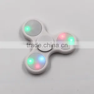 Large Stock !Wholesale Anti Anxiety Desk Toy Alunimun Alloy LED Flashing Fidget Spinner Colour thumbnail-2