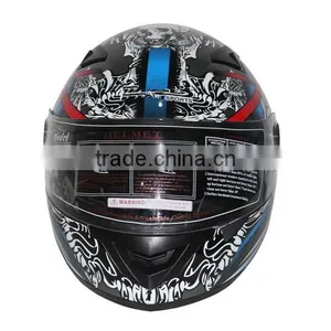 Bluetooth Double Visor Helmet/Moto Cross ECE Helmet /Full Face Bluetooth Helmet/Adults Motorcycle Helmet (TKH809) thumbnail-4