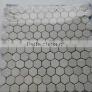 Hot Quality Marfil Cream Marble Mosaic Tiles thumbnail-3