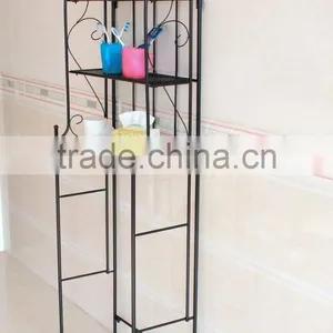 Metal 3 Shelf Bathroom Storage Organizer Spacesaver Towel Over Rack Toliet thumbnail-2
