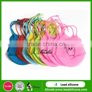 FDA Standard Flexible Washable Food Grade Silicone Baby Bibs thumbnail-4