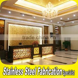 Custom Made Luxurious Stainless Steel Interior Hotel Decoration Project thumbnail-5