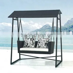 Stylish Garden Furniture Rattan Adult Swing Set thumbnail-1