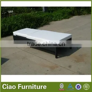 Durable Plastic Rattan Furniture Wicker Furniture Lounge Suite With Side Table thumbnail-4
