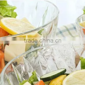 9inch,8inch, 7inch and 5inch Clear Glass Fruit or Salad Bowl thumbnail-3