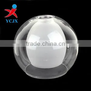 Borosilicate Glass Double Lampshade/ Clear Glass Ball Pendant Light Cover thumbnail-1