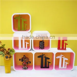 Stylish Wooden Shelves Design Multiple Storage Arabic Wall Hangings thumbnail-1