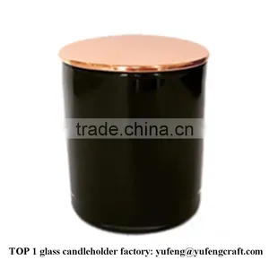 Candle Gift Black Glass Candle Jar thumbnail-5