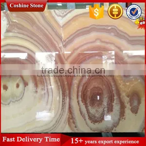 Mixed Color Flower Red Yellow Orange Onyx Marble Slabs thumbnail-1
