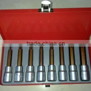 8PCS 1/2" Dr Bit Socket Set thumbnail-1