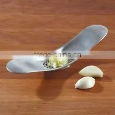 Stainless Steel Garlic Press/ Garlic Crusher/ Garlic Rocker As Seen On TV thumbnail-1