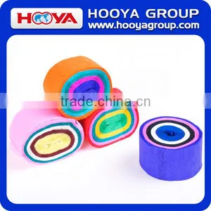 Colorful Party DIY Crepe Four Rainbow Paper Streamers thumbnail-3