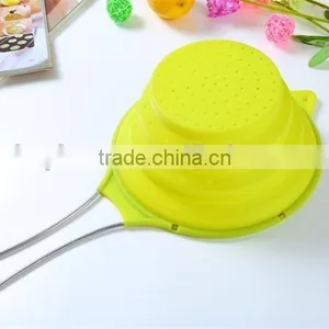 Folding Food Silicone Strainer,Silicone Kitchenware,Kitchen Tools thumbnail-3