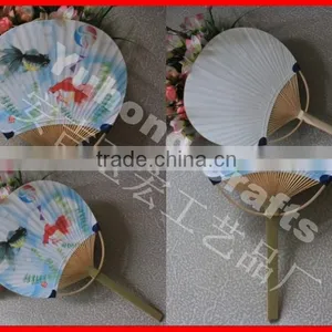 Beautiful and Cute Bamboo Paper Japanese Fan thumbnail-1
