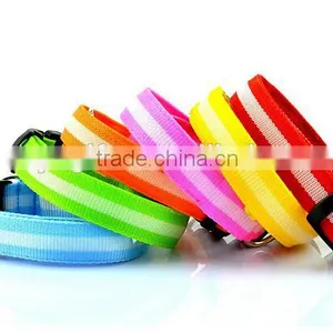 Wholesale Flashing LED Nylon Dog Collar Factory Directly thumbnail-5