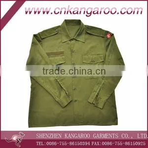 Military Officer Shirt; Custom Correctional Shirt; Mens Formal Army Shirt thumbnail-1