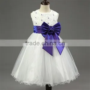Children's Princess Dresses for Wedding Party Events Baby Girl Holy Communion Dress Bow Girls 1 Year Birthday Dress Ceremonies thumbnail-5