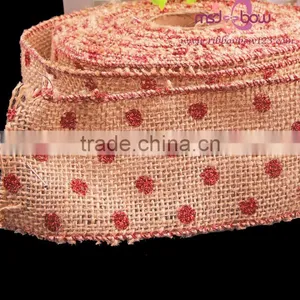 Christmas Decorative Burlap Ribbon Roll thumbnail-2
