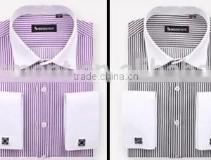 2017 Autumn Mens Dress Shirts Long Sleeve Commerce Shirts Men Cotton Shirts thumbnail-1