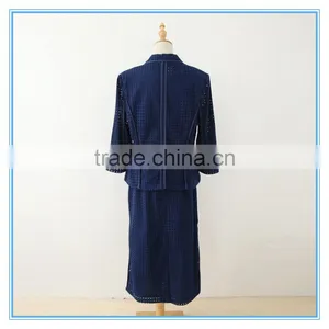 Organic 100% Cotton Eyelet Embroidery Business Suits Lady Church Suits thumbnail-2